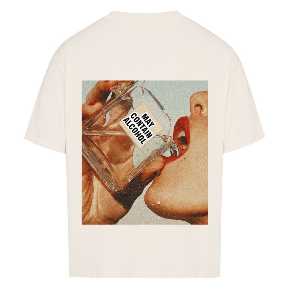 "May Contain"  Back Oversized Shirt