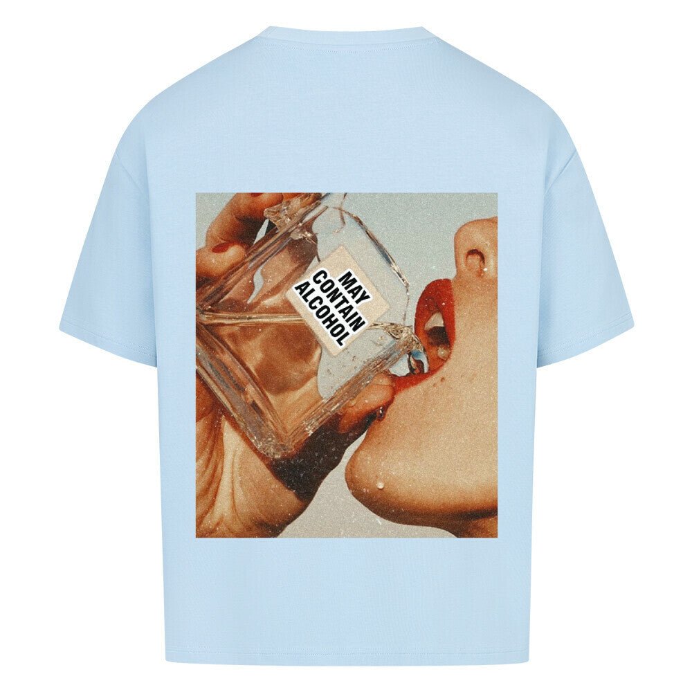 "May Contain"  Back Oversized Shirt